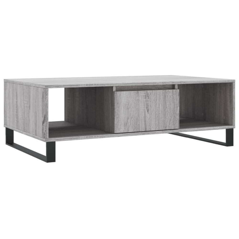 Vidaxl Konferenčný stolík sivý sonoma 104x60x35 cm kompozitné drevo